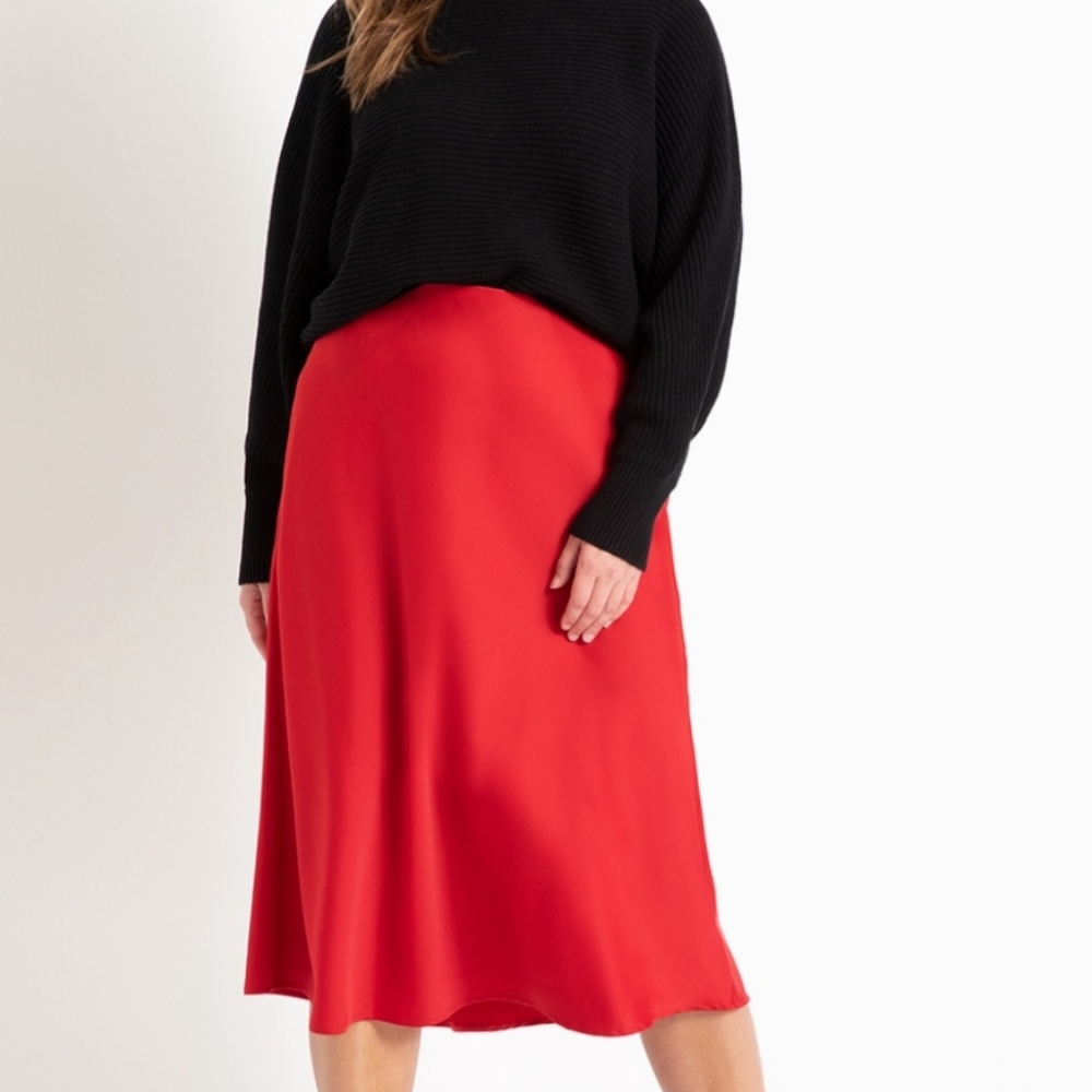 Eloquii Satin skirt